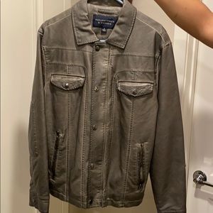 Roundtree & Yorke faux-leather jacket